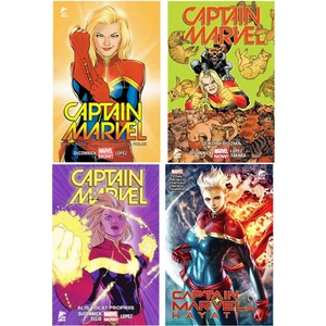 Çizgi Düşler Yayınevi Captain Marvel Çizgi Roman 4 Cilt Set ( 1-2-3 ve Hayatı )
