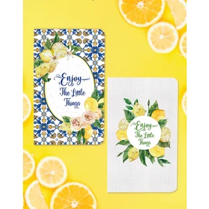 Kağıt Gemi Dükkan 2'li Limon Defter Set