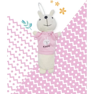 Kağıt Gemi Dükkan Pembe Tavşan Kumaş Kalem Kutu