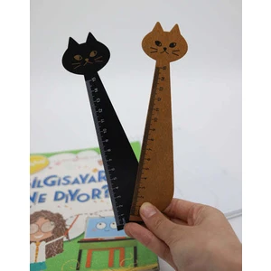 Ahşap Kedi Cetvel