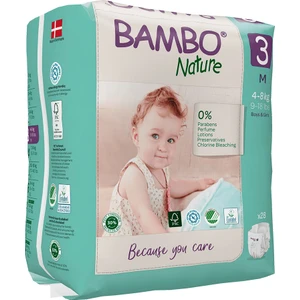 Bambo Nature No:3 Ekolojik Bebek Bezi 4-8 kg 28'li