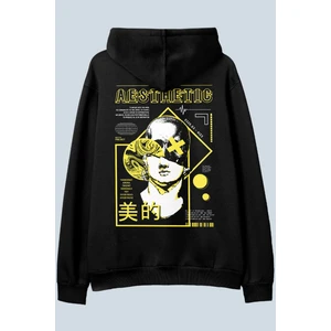 Aesthetic Siyah Oversize  Kapüşonlu Sweatshirt Hoodie