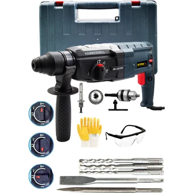 Staxx Power KD3290 Metal Dişli Şanzıman Kırıcı Delici Darbeli Matkap 2-28 mm Hılti 3.5 J 900W +