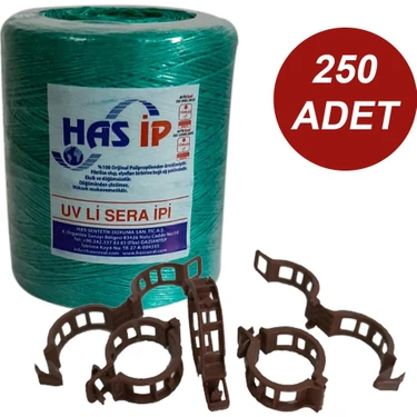 Sera Trend Has Sera Ipi ve Bitki Klipsi Fide Bağlama Ipi 250 Adet Her Bitkiyle Uyumlu Bitki