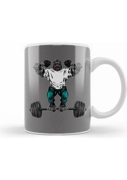 Gorilla Fitness Kupa Bardak Porselen