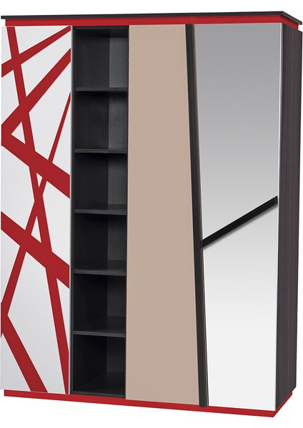 Rengarenk Favori 3 Kapaklı Dolap