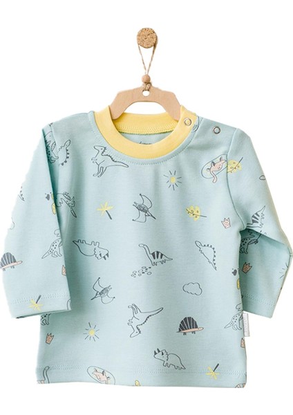 Erkek Bebek Dinazor Desenli 2li Tişört Takımı AC21507R fiyatları