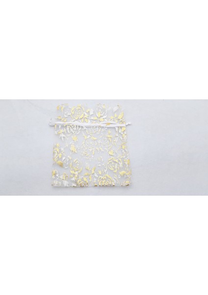 Altın Renk Tül Kına Kesesi 14 x 12 cm (100 Adet) fiyatları