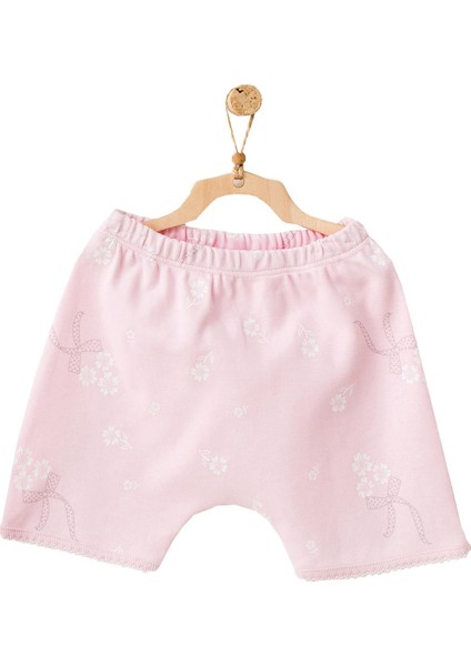 Kız Bebek Ördek Desenli Alt Üst Şort Takım AC21798R