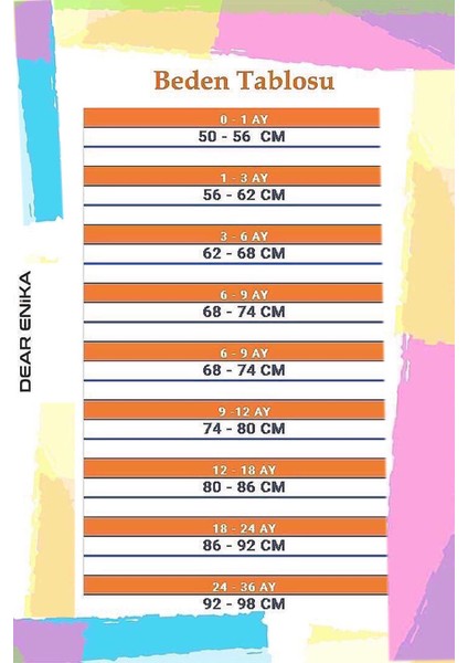 Kız Bebek Renkli Pauntiye Motifli Kurdele Detaylı Elbise AC22753