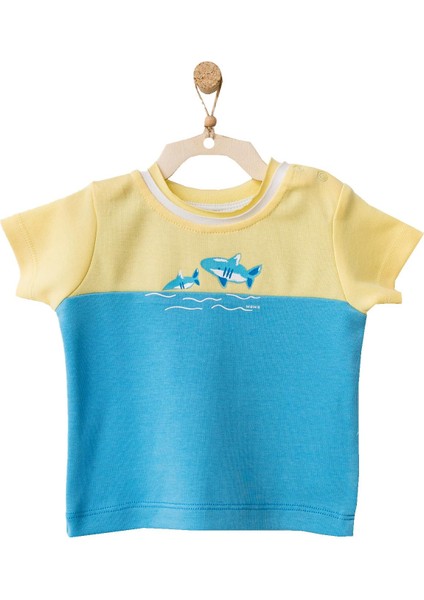Erkek Bebek Deniz Temalı Renkli Tişört AC21869R