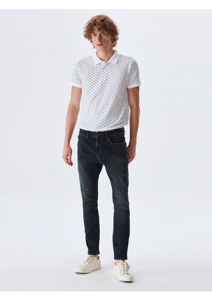 Erkek Joshua Dar Paça Düşük Bel Jean Pantolon
