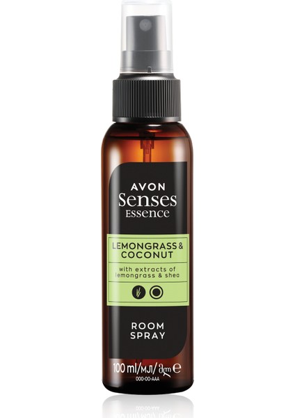 Senses Essence Lemongrass & Coconut Limon Otu ve Hindistan Cevizi Kokulu Oda Spreyi 100 Ml.