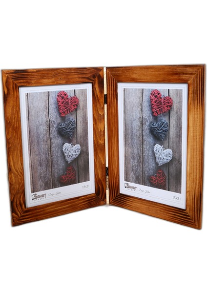 2'li Ahşap Resim Çerçevesi