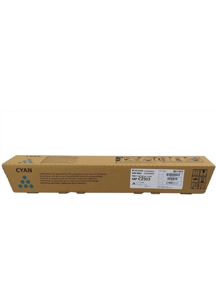 MP-C2503 Mavi Orjinal Toner 841928 - C2503/MP-C2011 9.500 Sayfa