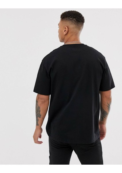 Unisex Siyah Ghedtobox Oversize Tshirt modelleri