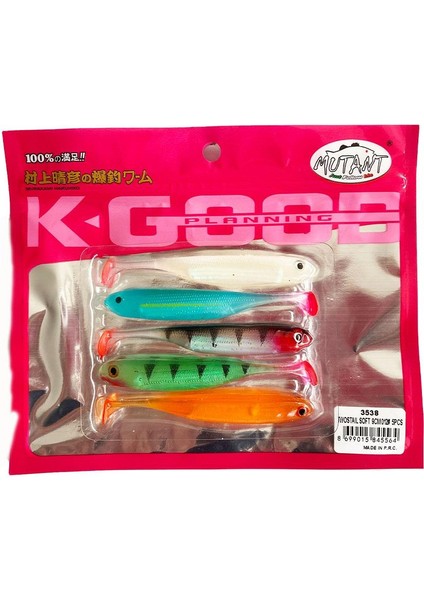 Twost Tail Flash 9cm Levrek Silikon Yem Mix 5 Adet