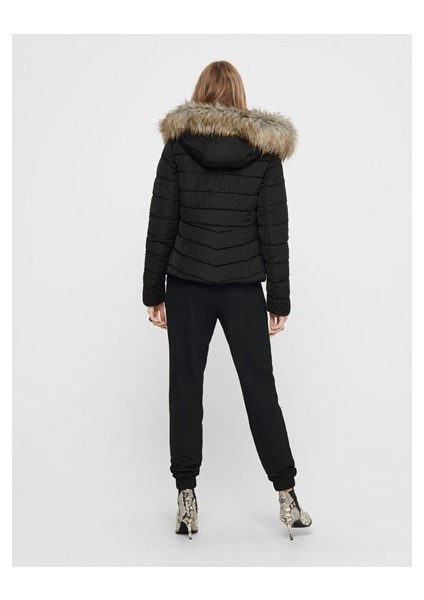 Bayan Kapüşonlu Puffer Mont 15158943