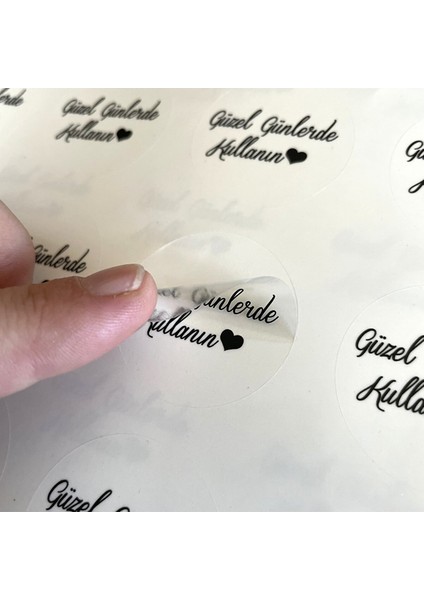 Şeffaf Sticker -Güzel Günlerde Kullanın 4 cm fiyatları