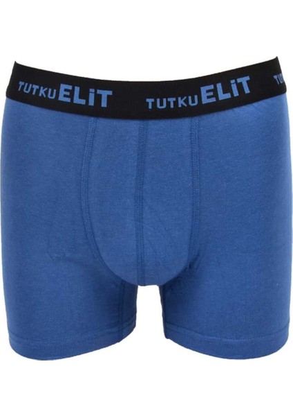 ELT1252 Elit Modal Elastan Spor Boxer 3 Adet Mavi