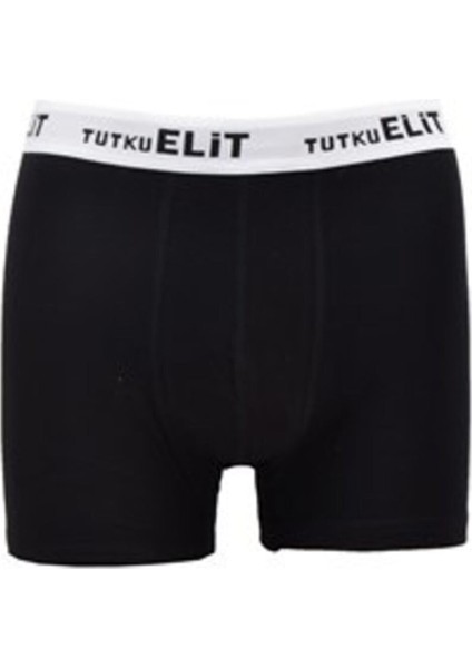 ELT1252 Elit Modal Elastan Spor Boxer 3 Adet Siyah