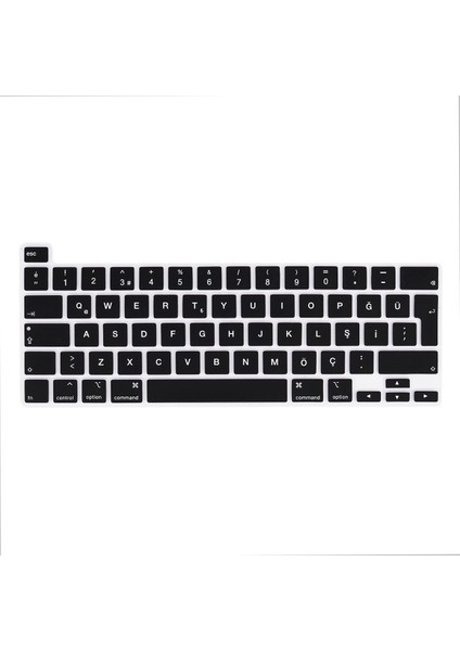 MacBook Pro 13 M2 2022 Klavye Koruyucu 13.3" Uyumlu Türkçe Q Silikon Ped