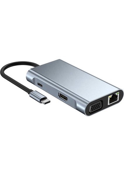 Ason Plus Ally 7in1 USB 3.0 + HDMI + RJ45 + Type-C Hub Adaptör Çevirici Dock Station