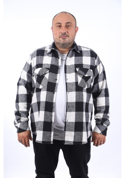 Mocgrande Oduncu Gömlek Çiftcep Kapaklı Dama Desen 22214-SIYAH fiyatları