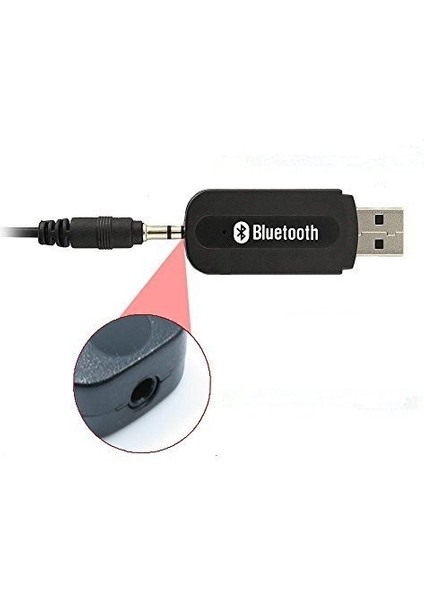 B10 Bluetooth Dongle USB Aux 3.5mm Kablosuz Stereo Ses Müzik Alıcısı Adaptör Dongle