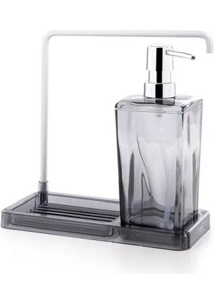 Luna Mutfak Sıvı Sabunluk M-E56-25 Şeffaf Siyah