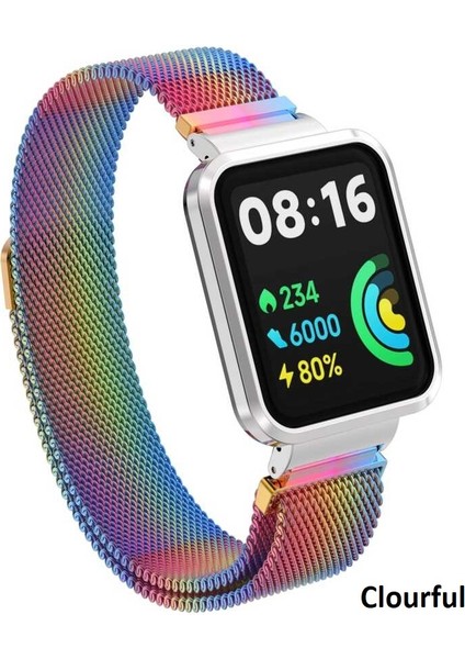 Xiaomi Redmi Watch 2 Lite Kordon Kasalı Milano Loop Metal Kordon