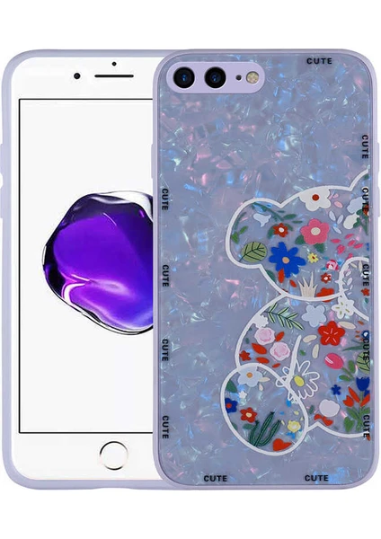 Apple iPhone 7 Plus Kılıf Mumila Desenli Silikon Kapak