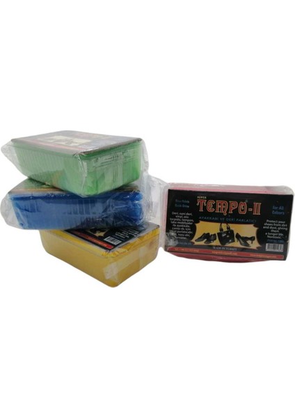 Toptan Tempo 2 Cilalı Parlatıcı Sünger 24 Adet