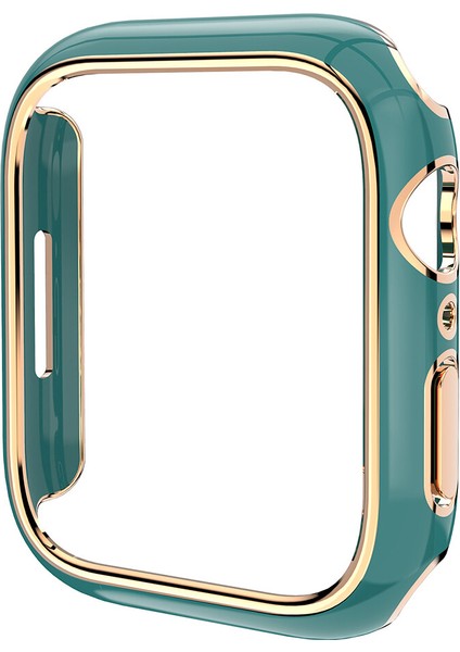 Apple Watch 7 41 mm Için Seramik Görünümlü Kasa Koruyucu Gard Kapak