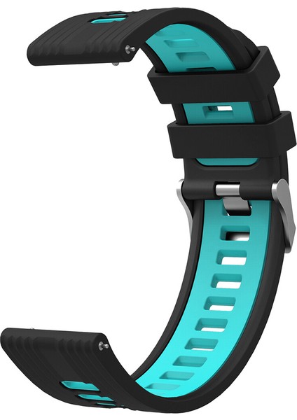 Samsung Galaxy Watch Active 2 44 mm (22 Mm) Için 2 Renkli Kademeli Silikon Kordon-Kayış Krd-55