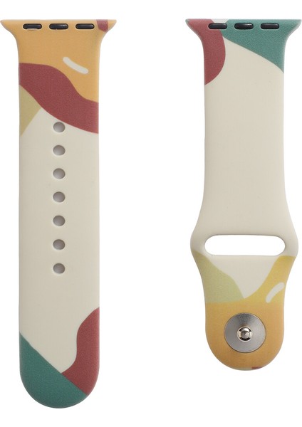 Apple Watch 40 mm Için Renkli Silikon Kordon-Kayış Krd-62