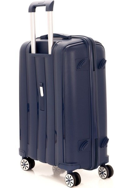 Lacivert Orta Boy Polipropilen Valiz V305 65 cm