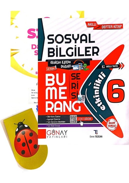 6.Sınıf Bumerang Sosyal Bilgiler-2024-(Zeka Küpü Yayınları Deneme+Kitap Ayracı )