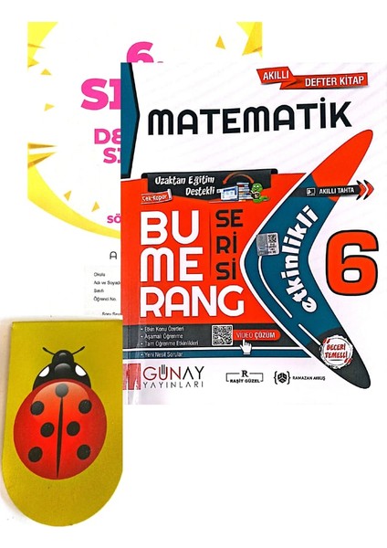 6. Sınıf Bumerang Matematik(Zeka Küpü Yayınları Deneme + Kitap Ayracı )