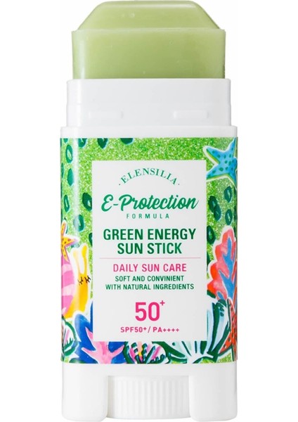 Makyaj Üzerine Uygulanabilen Stick Güneş Kremi Spf 50+ Pa++++ Elensilia Green Energy Sun Stick