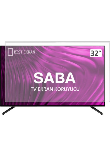Saba 32" Inç 82 Ekran Tv Ekran Koruyucu Paneli