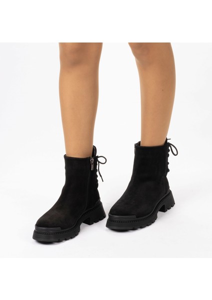 Kadın Hakiki Süet Deri Kalın Tabanlı Tasarım Bot modelleri