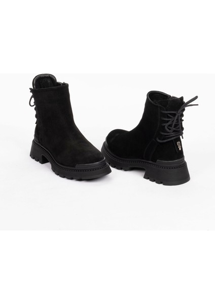 Kadın Hakiki Süet Deri Kalın Tabanlı Tasarım Bot fırsatları