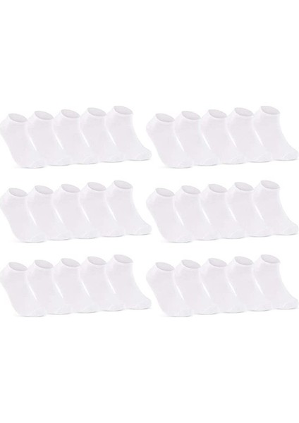 Bay ve Bayan Pamuklu Bilek Boy Patik Çorap 30'lu Paket
