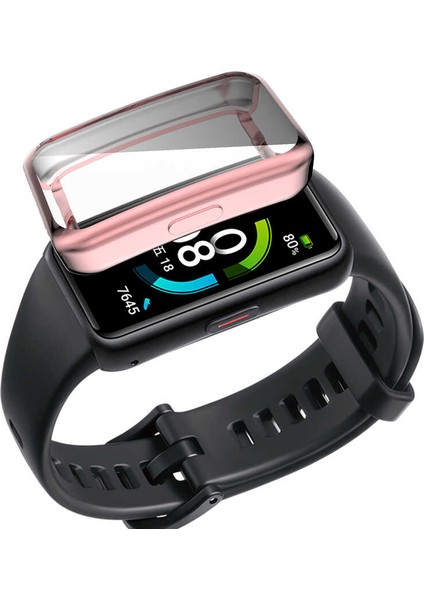 Huawei Band 7 Kasa ve Ekran Koruyucu 360 Tam Koruma Gard 09 Kılıf