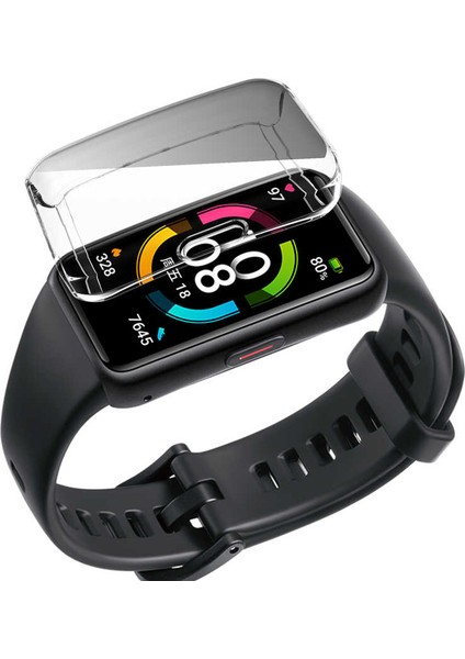 Huawei Band 7 Kasa ve Ekran Koruyucu 360 Tam Koruma Gard 09 Kılıf
