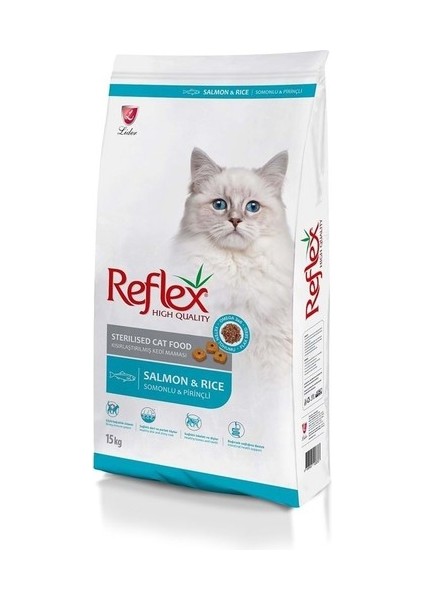 Kısırlaştırılmış Somonlu Pirinçli Kedi Maması 15KG