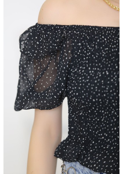 Gipeli Bluz Siyah fırsatları