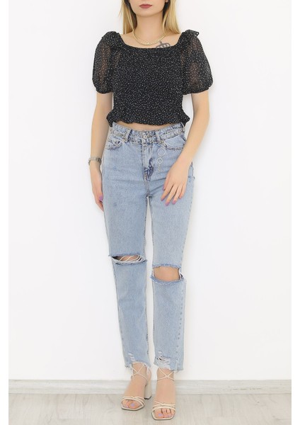 Gipeli Bluz Siyah indirimleri