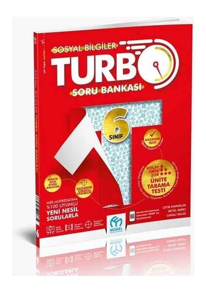 Model Eğitim Yayıncılık 6. Sınıf Turbo Sosyal Bilgiler Soru Bankası